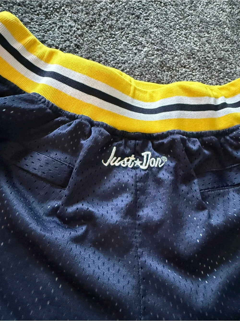 Just Don Michigan Wolverines shorts, x Jordan, size small